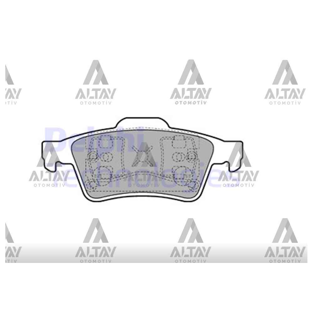  Focus Cmax 04-15 Fren Balata Arka - DEL-LP1701 - 1605117 